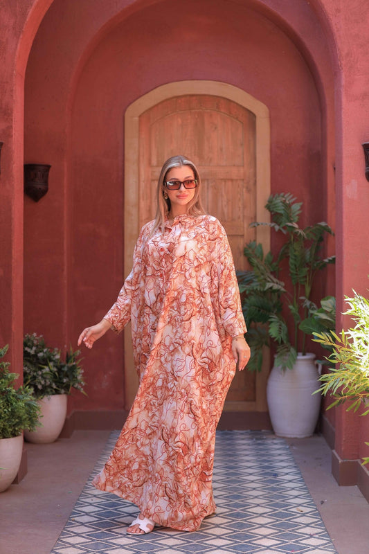 Linen Long Shirt Dress – Versatile Button-Down | Free Size, Summer-Ready