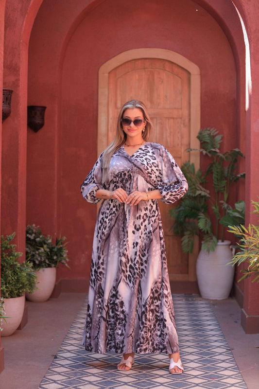 Printed Crêpe Maxi Dress – Lightweight & Comfortable