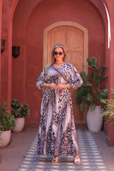Printed Crêpe Maxi Dress – Lightweight & Comfortable