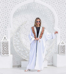 Summer linen cardigan - White