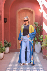 Half-Patterned Fresca Summer Cardigan – Free Size