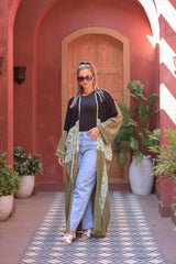 Half-Patterned Fresca Summer Cardigan – Free Size