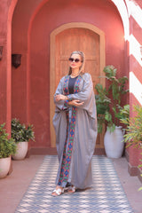 Mexican Embroidered Linen Cardigan – Free Size | Light & Stylish for Summer