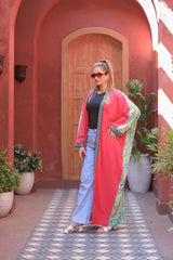 Printed Royal Soft Cardigan – Free Size Summer & Evening Wear