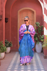 Printed Crepe Cardigan with Andalusian & Summer-Inspired Patterns – Free Size