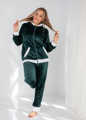 Padded Velvet Winter Pajama Set
