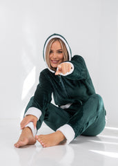 Padded Velvet Winter Pajama Set