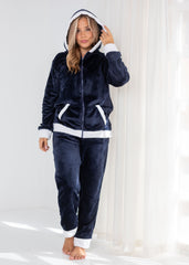 Padded Velvet Winter Pajama Set