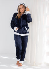 Padded Velvet Winter Pajama Set