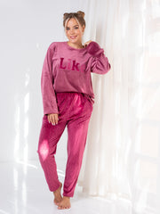 Like Velvet Pajama Set – Soft Plush Two-Piece | Winter Homewear
