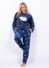 Nice day Velvet Pajama Set – Soft Plush Two-Piece | Winter Homewear