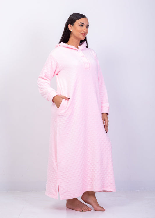 Cozy Bubble Velvet Home Dress – Soft Winter Comfort | Fulana Homewear