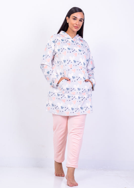 Cozy Hoodie Pajama Set – Soft Two-Piece Homewear | Fulana Homewear