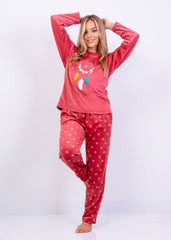 Dreamcatcher Velvet Pajama Set with Hooded Jacket | Fulana Winter Collection