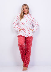 Dreamcatcher Velvet Pajama Set with Hooded Jacket | Fulana Winter Collection