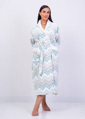 Zigzag Plush Winter Robe | Fulana Cozy Homewear Collection
