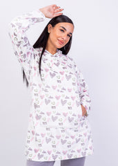 Heart Hoodie Pajama Set | Fulana Winter Love Collection