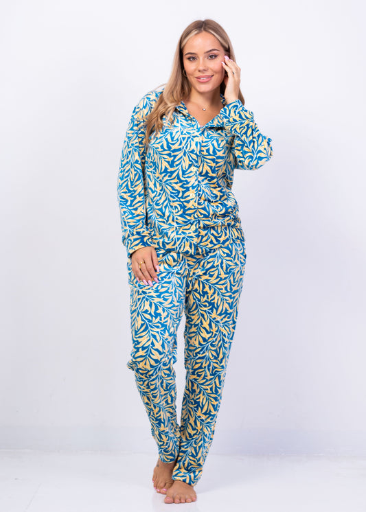 Botanical Velvet Pajama Set | Fulana Winter Collection