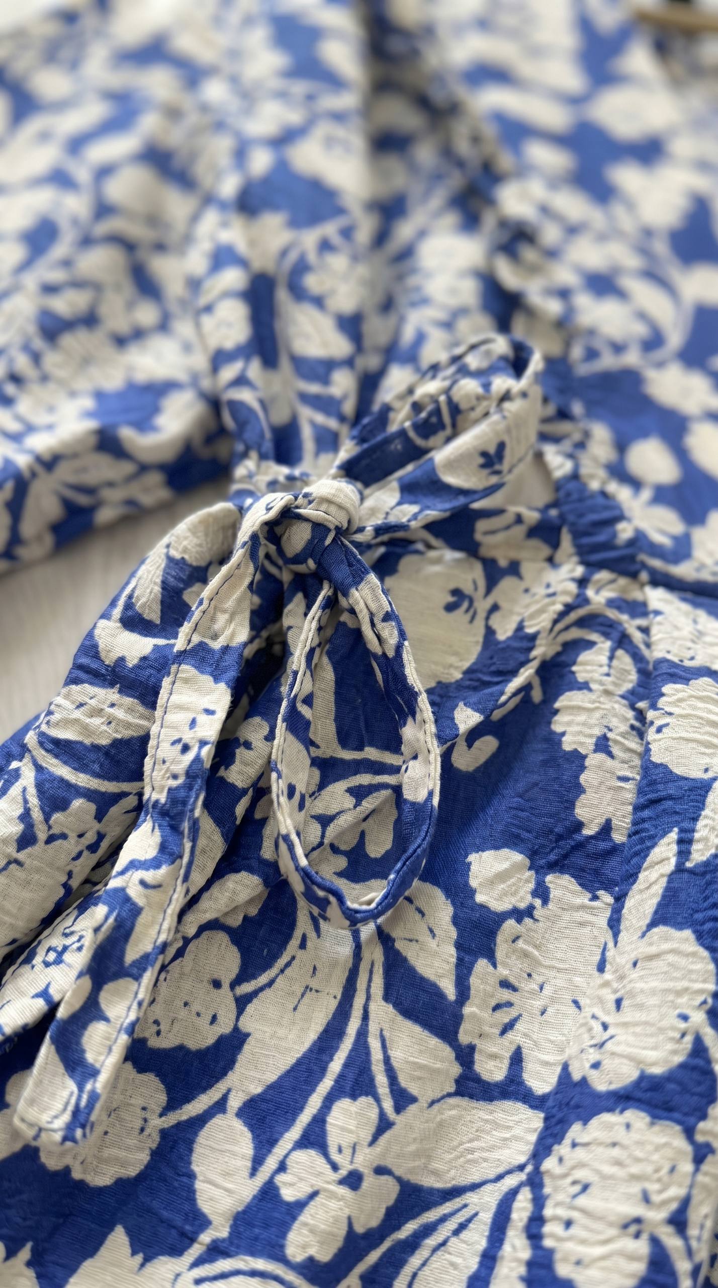 Printed Linen Dress full view | عرض كامل لـفستان كتان مطبوع – view 5 | لقطة 5