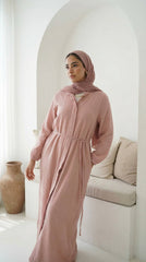 Linen Belted Dress