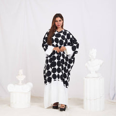 Boho-Inspired Free Size Summer Abaya – CY Cotton with Fringe Details