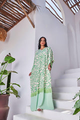 Boho-Inspired Free Size Summer Abaya – CY Cotton with Fringe Details