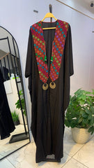 Hand-Embroidered Heritage Cardigan – Free Size | Tribal Collar Design