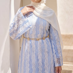 Lace Maxi Dress with Satin Lining