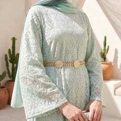 Lace Maxi Dress with Satin Lining