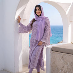 Premium Crochet Lace Tunic - Elegant Summer Modest