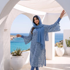 Premium Crochet Lace Tunic - Elegant Summer Modest