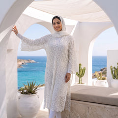 Premium Crochet Lace Tunic - Elegant Summer Modest