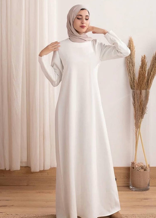 Soft Silk Basic Underdress – 3 Sizes | Black, White, Beige