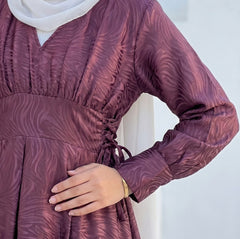 Satin Wrap Dress