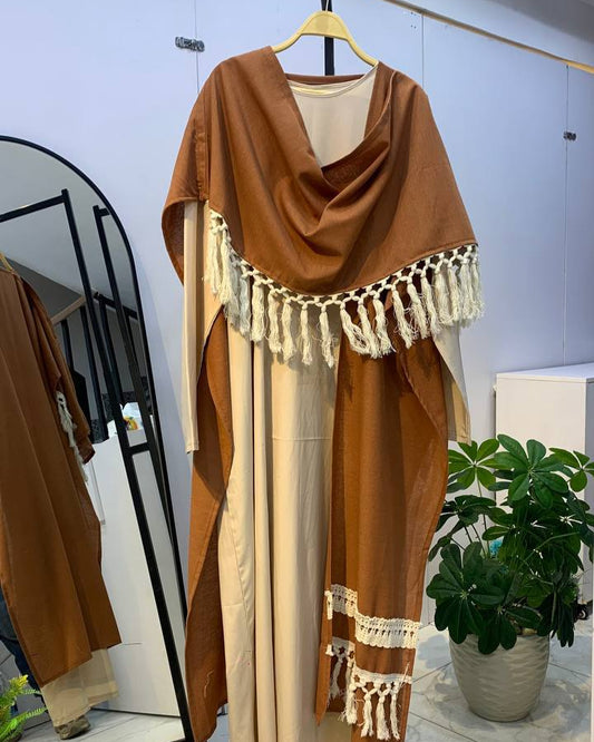 Pure Linen Cape – Free Size Comfort & Style