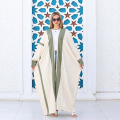 Striped Summer Linen Cardigan – Free Size with Belt