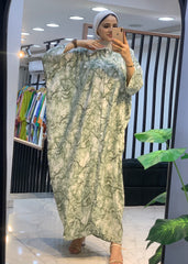 Cotton-Linen Buttoned Abaya | Open or Closed Style | Fits 60kg–120kg