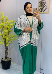 Pure Linen Cardigan with Mirror Sequins – Free Size | Multi-Occasion