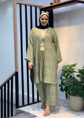 Two-Piece Plain Linen Summer Suit – Simple, Comfy & Elegant