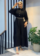 Lightweight Linen Dress – Free Size with Optional Belt
