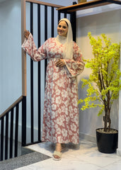 Breezy Floral Cotton Dress – Summer-Ready with optional belt | Free Size