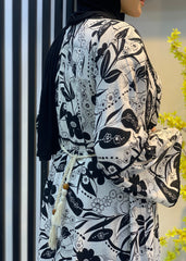 Soft Bloom Cotton Dress – Free Size with Optional Belt