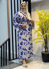 Soft Bloom Cotton Dress – Free Size with Optional Belt