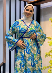 Island Mood Cotton Dress – Free Size with Optional Belt