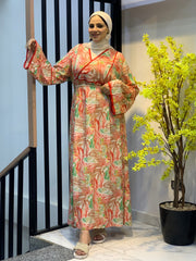 Island Mood Cotton Dress – Free Size with Optional Belt