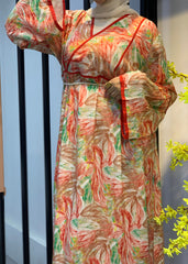 Island Mood Cotton Dress – Free Size with Optional Belt