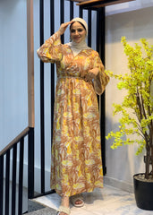 Island Mood Cotton Dress – Free Size with Optional Belt