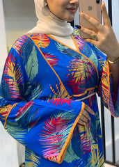 Island Escape Cotton Dress – Free Size with Optional Belt