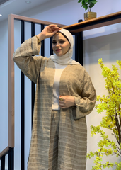 Two-Piece Plain Linen Summer Suit – Simple, Comfy & Elegant