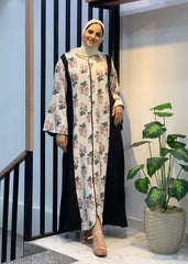 Blossom Linen Dress – Mixed Print & Plain | Free Size